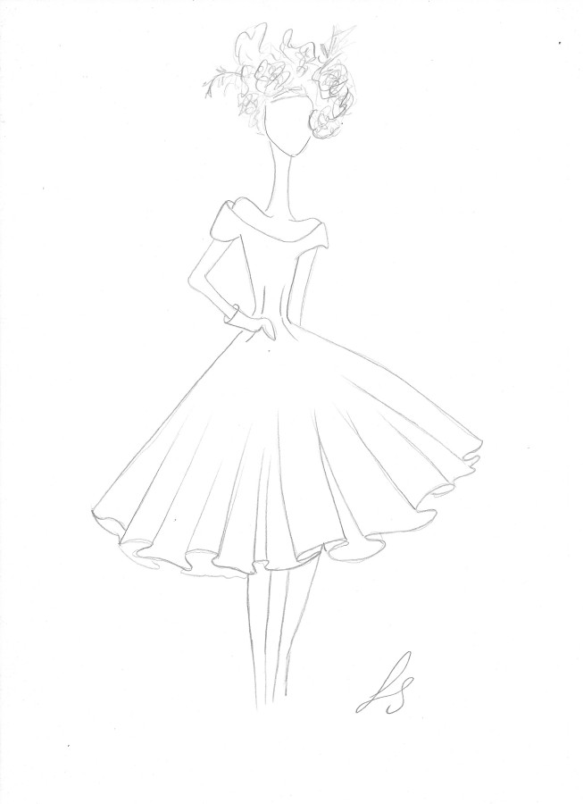 dress sketch